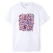Sunno by Bene Cape printed white T-shirt