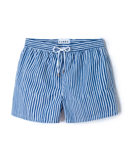 Blue striped classic swim short | Sunno by Bene Cape – SUNNO BY BENE CAPE